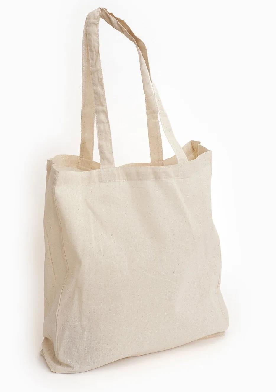 12 ct Economical 100% Cotton Reusable Wholesale Tote Bags - By Dozen