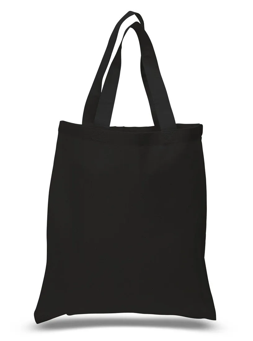 12 ct Economical 100% Cotton Reusable Wholesale Tote Bags - By Dozen