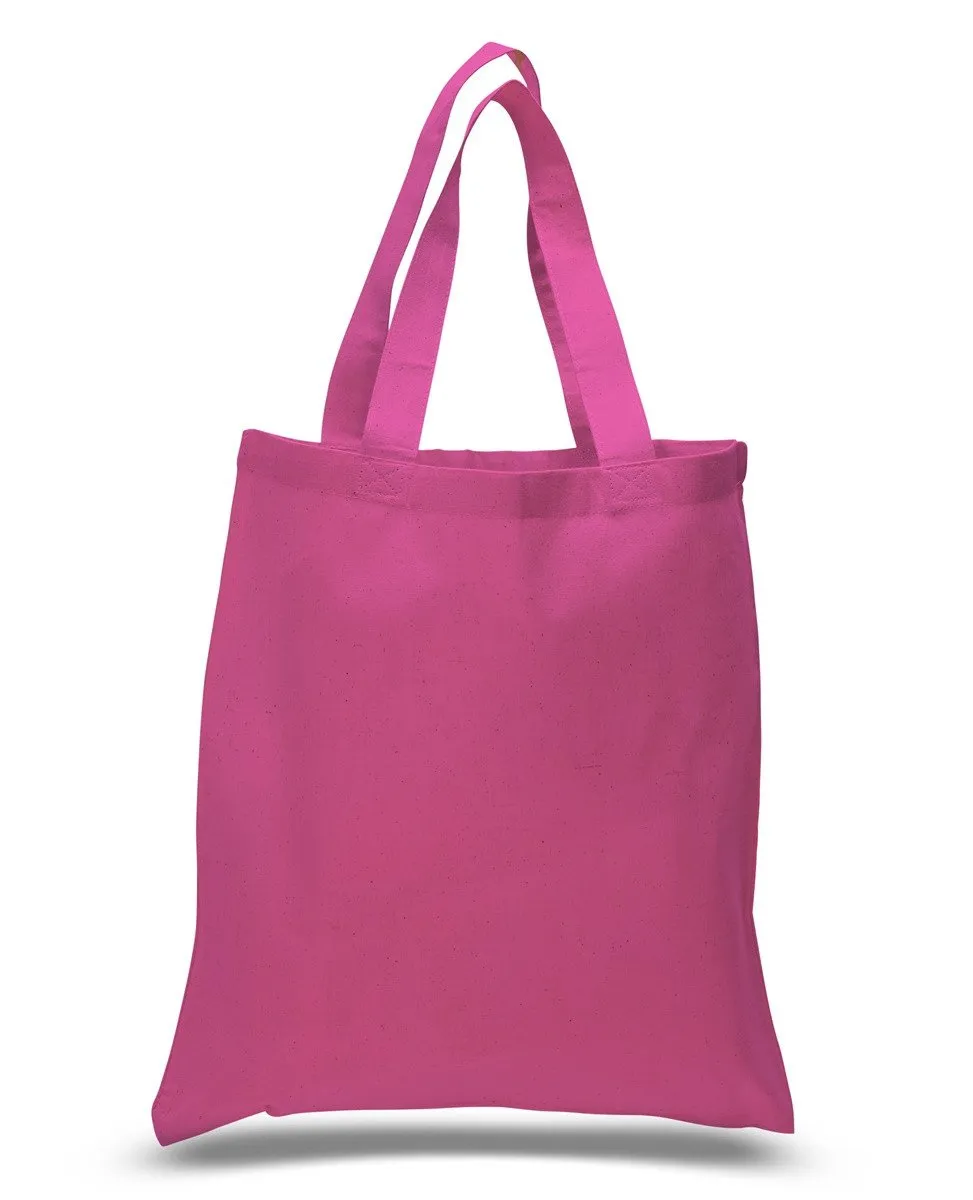 12 ct Economical 100% Cotton Reusable Wholesale Tote Bags - By Dozen