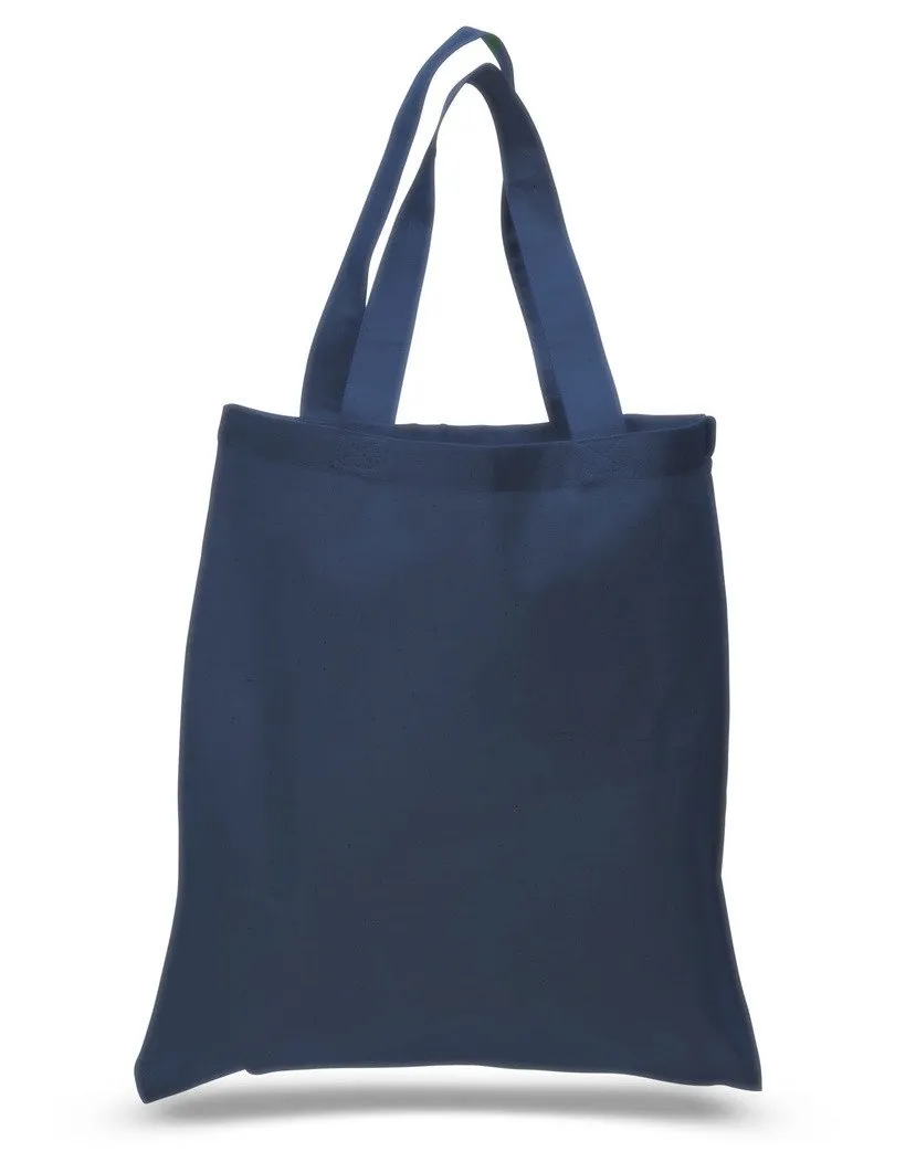 12 ct Economical 100% Cotton Reusable Wholesale Tote Bags - By Dozen