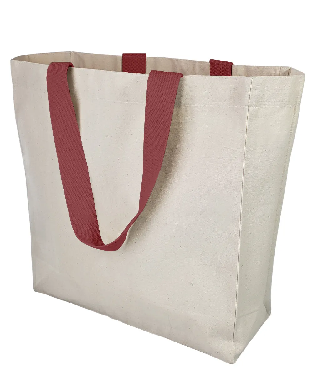 12 ct Ultimate Canvas Shopper Tote Bag / Grocery Bag - By Dozen