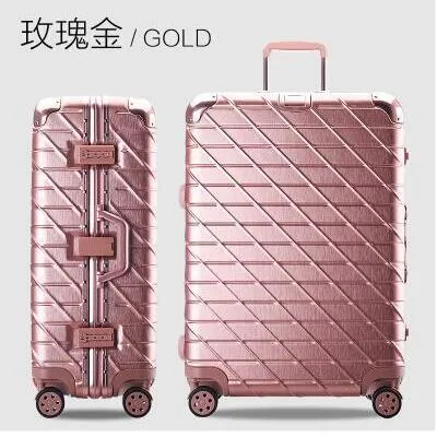 20''22''24''26''29'' Classic Aluminum Frame Rolling Luggage Tsa Lcok Travel Suitcase With Wheels