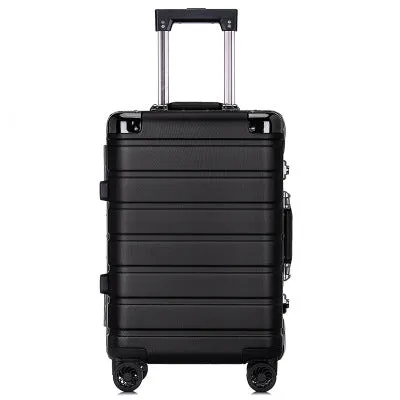 20"24"Inch High Quality Aluminum Frame Pc Shell Rolling Suitcase Travel Luggage Bag Universal Wheel