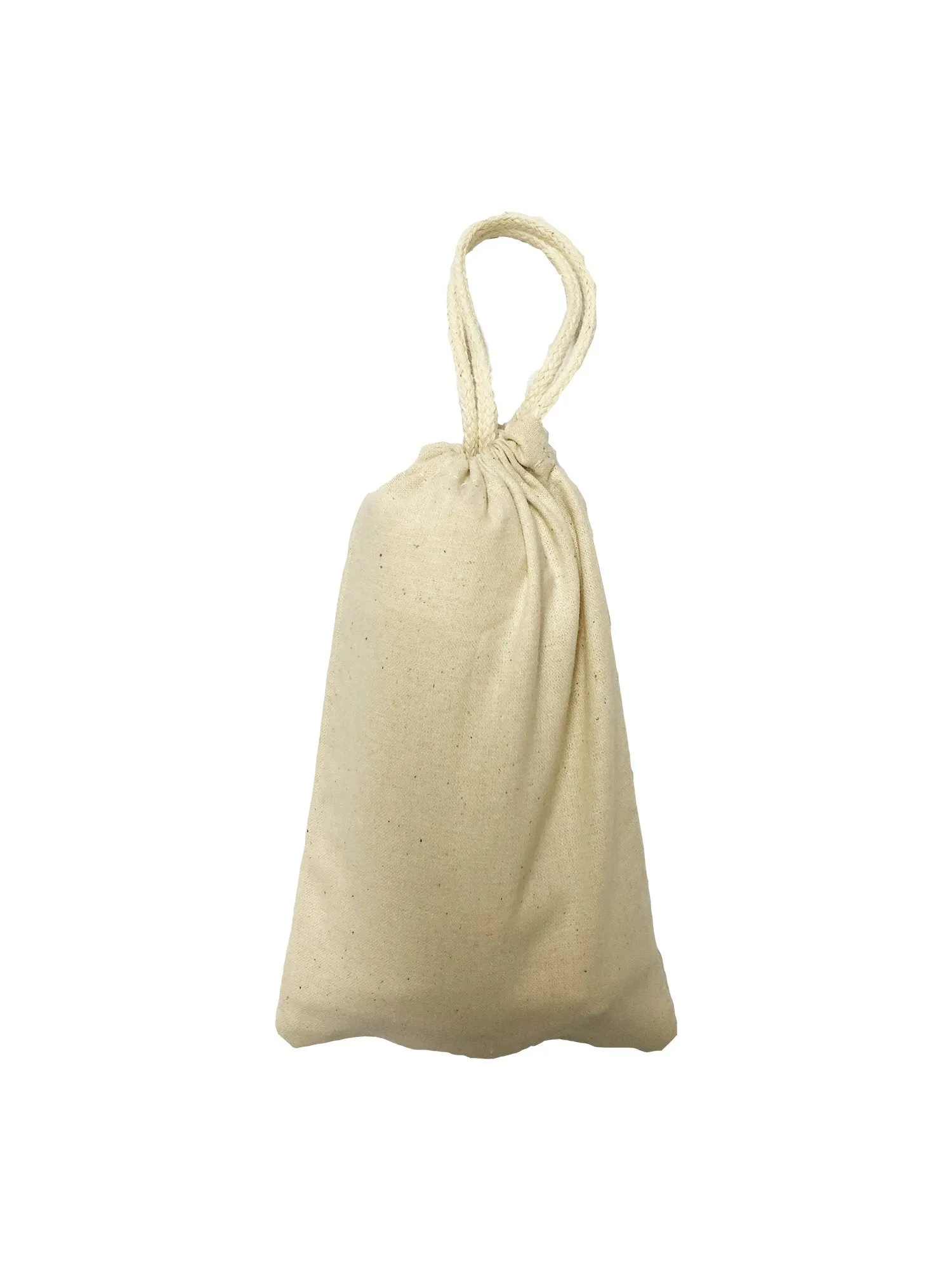 240 ct Foldable Cotton Tote Bags w/ Drawstring Pouch - By Case