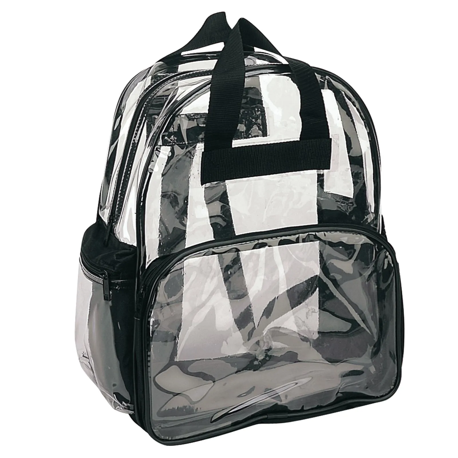 25 Lot Clear Transparent School Security Backpack Book Bags 3 Pockets Wholesale