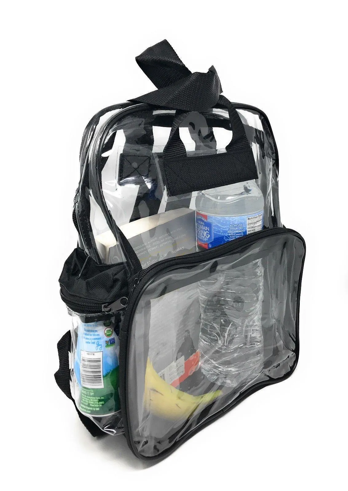 25 Lot Clear Transparent School Security Backpack Book Bags 3 Pockets Wholesale