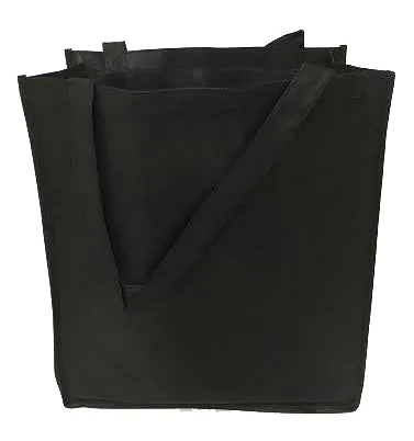 50 ct Standard Size Grocery Tote Bag W/Gusset - Pack of 50