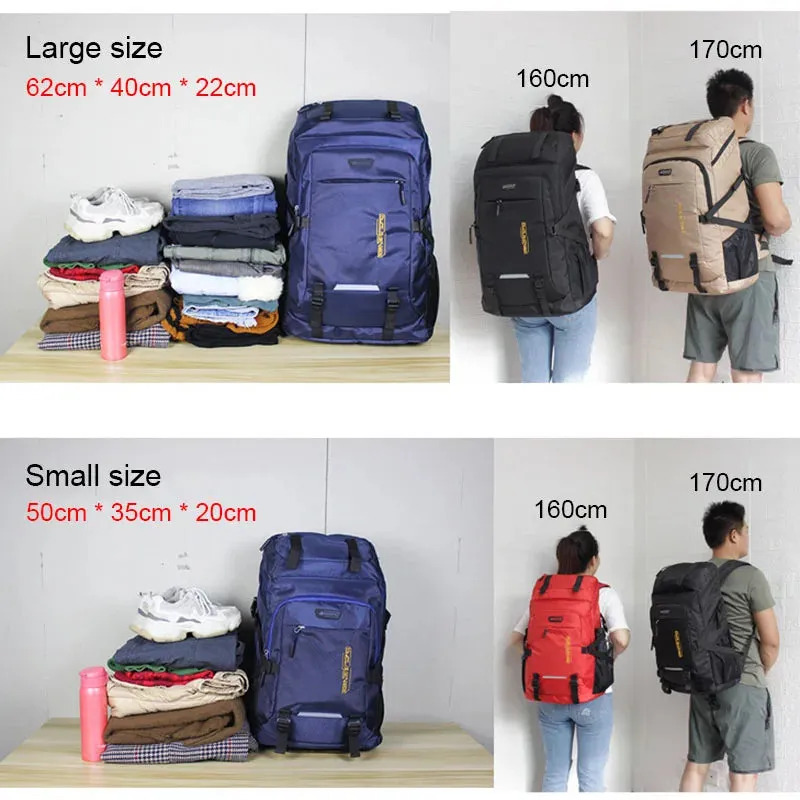 50L/80L Large Capacity Backpack Climbing Camping Hiking Rucksack