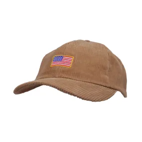 American Flag Hat Corduroy Baseball Dad Cap Adjustable MU21390