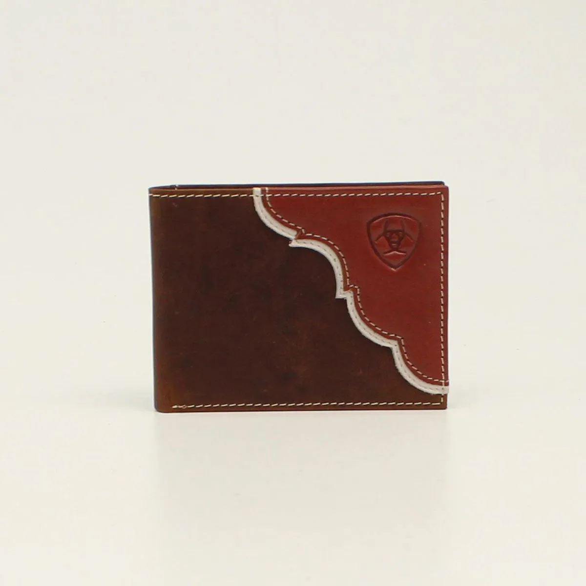 Ariat® Men's Embossed Shield Logo Bifold Wallet A3547908