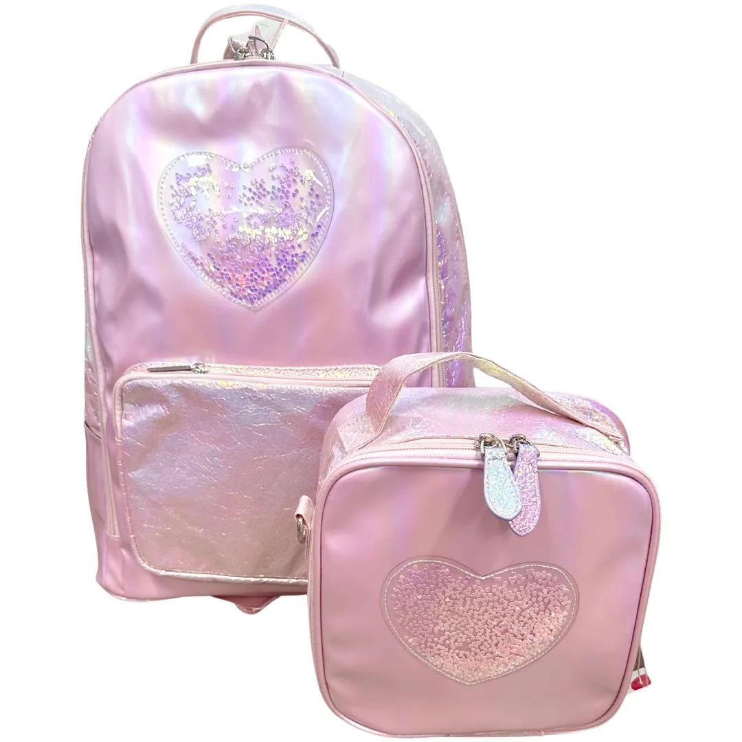 Bari Lynn Confetti Heart Backpack