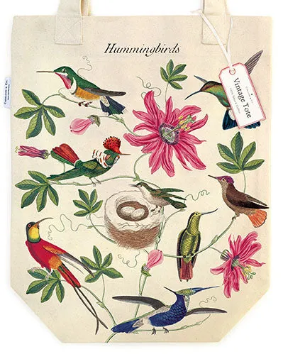 Cavallini & Co. Hummingbirds Cotton Tote Bag