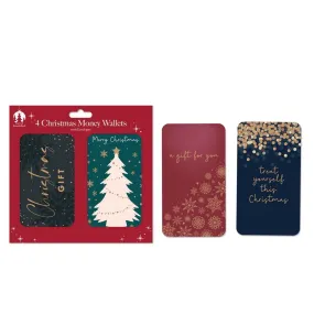 Christmas Glam Money Wallets with Envelopes | Pack of 4