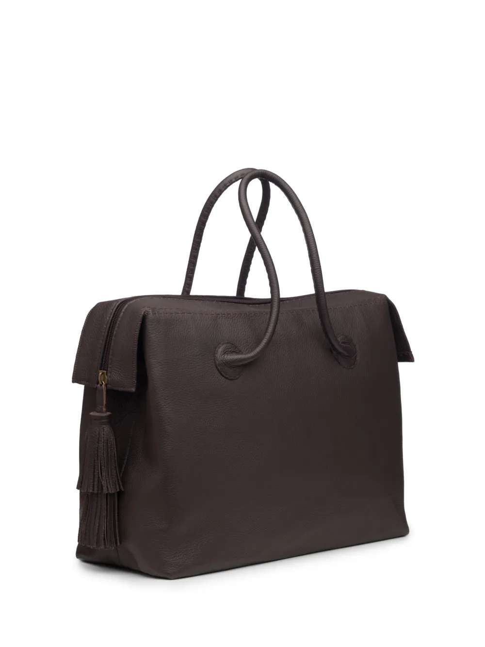 Classic Chocolate Brown Weekend Bag