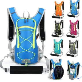 Climbing Cycling Outdoor Sport Run Water Bag Helmet Storage Hydration Backpack Light Hiking Bike Riding Pack Bladder Knapsack