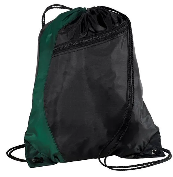 Colorblock Polyester Cinch Pack/Drawstring Bag. BPK166