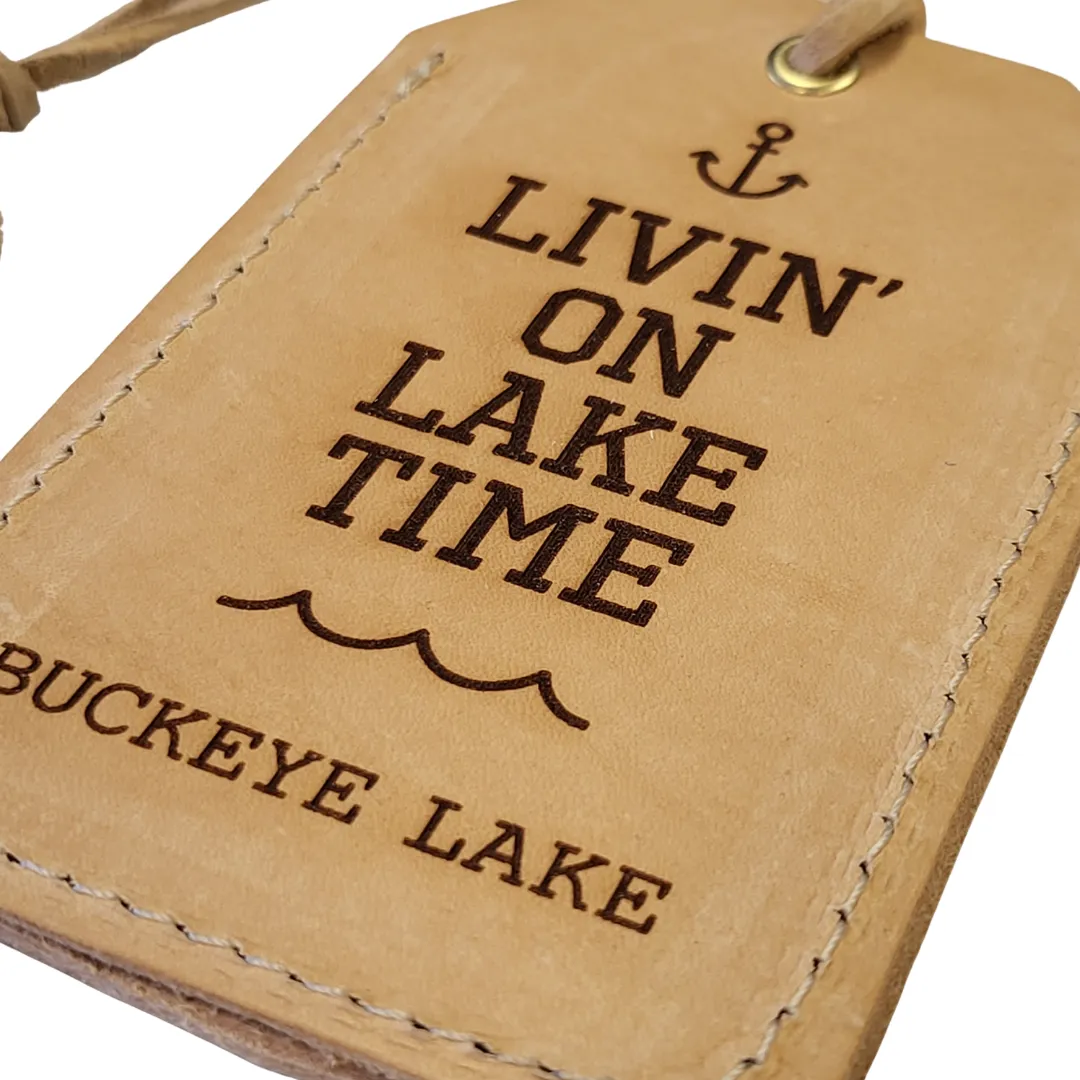 Custom Leather Luggage Tag