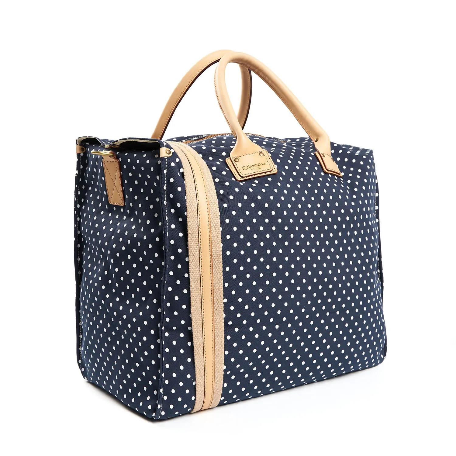 DARK BLUE DECOSTRUCTED WEEKEND BAG