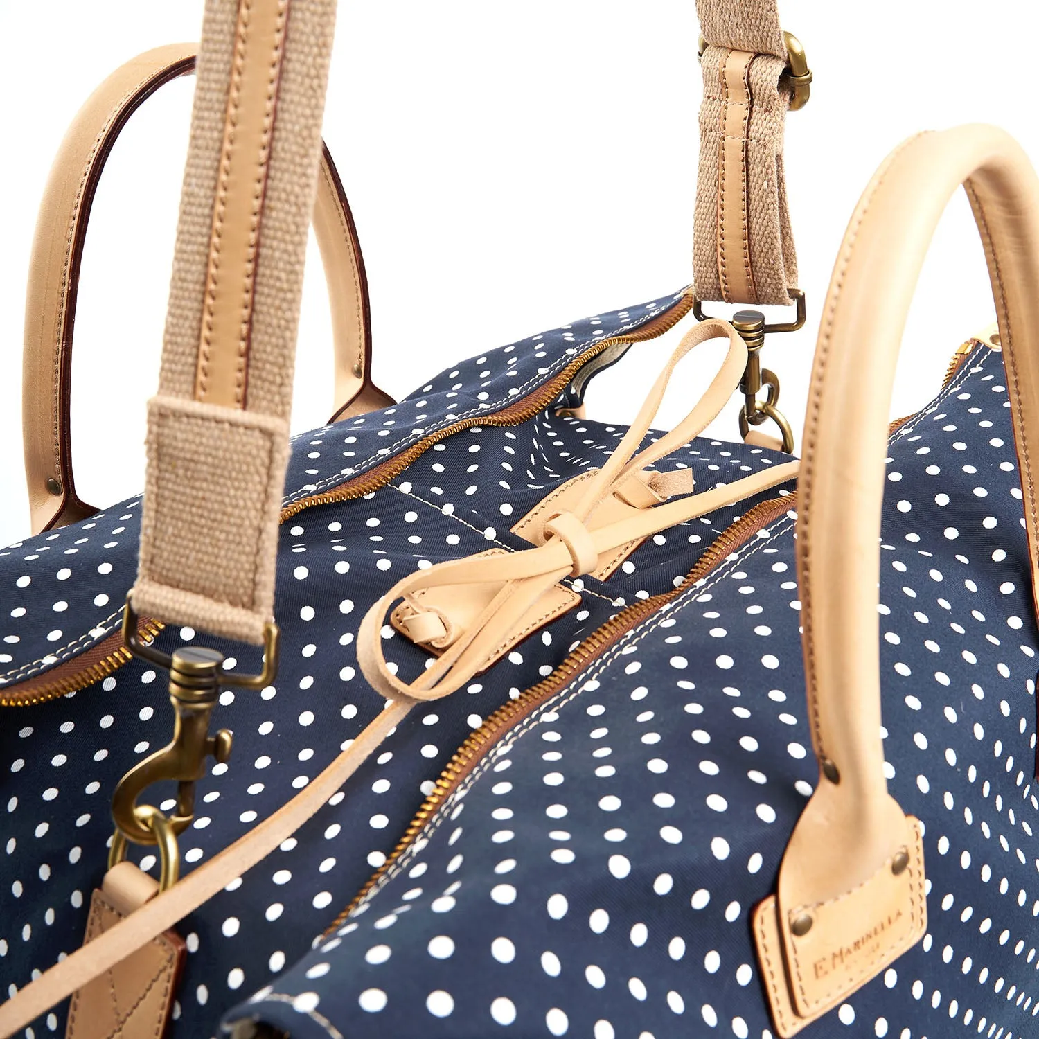 DARK BLUE DECOSTRUCTED WEEKEND BAG