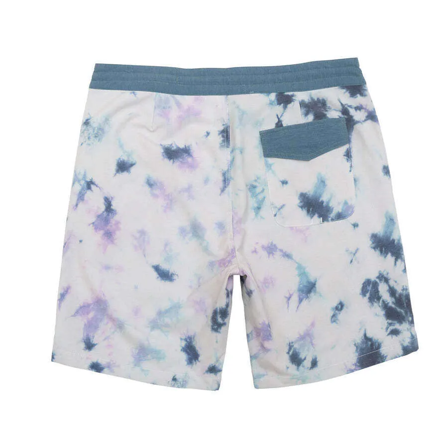 Dark Seas Hugh Boardshort 18" - Teal/Lavender