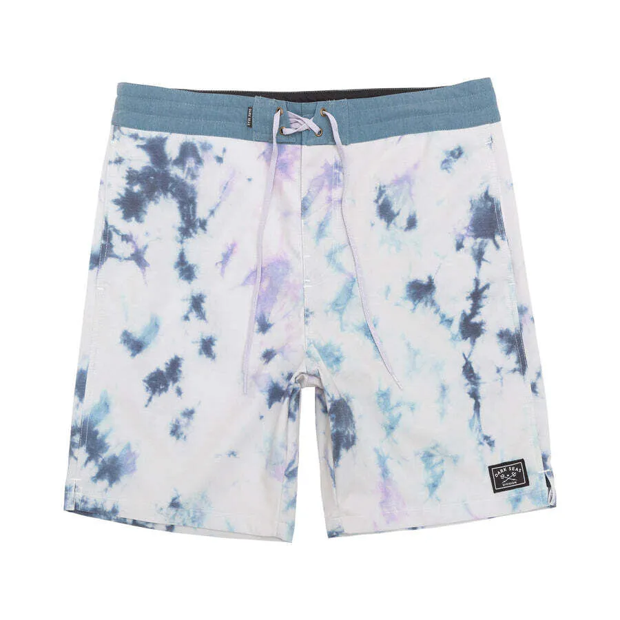 Dark Seas Hugh Boardshort 18" - Teal/Lavender