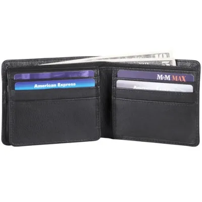 Derek Alexander Leather Men's Wallet With Top Flip Wing