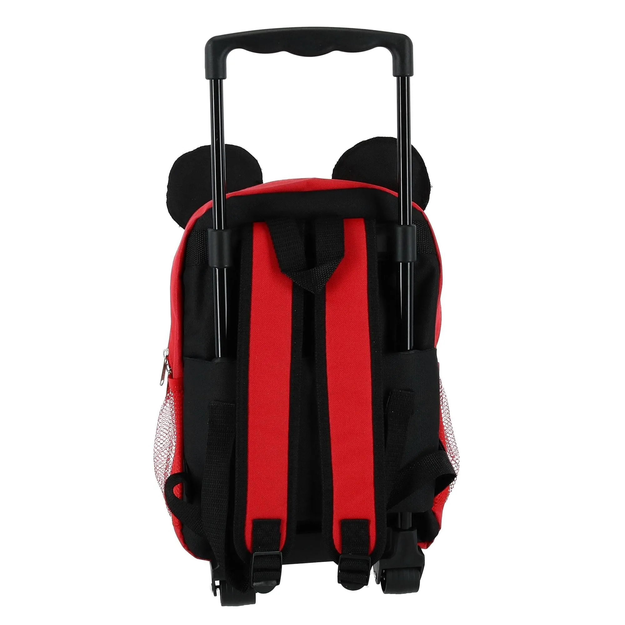 Disney Kids' 14 Inch Big Face Mickey Mouse Rolling Backpack