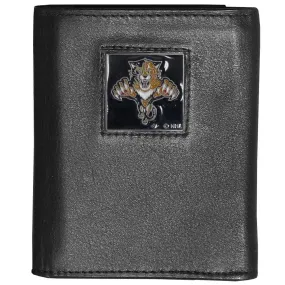 Florida Panthers® Deluxe Leather Tri-fold Wallet