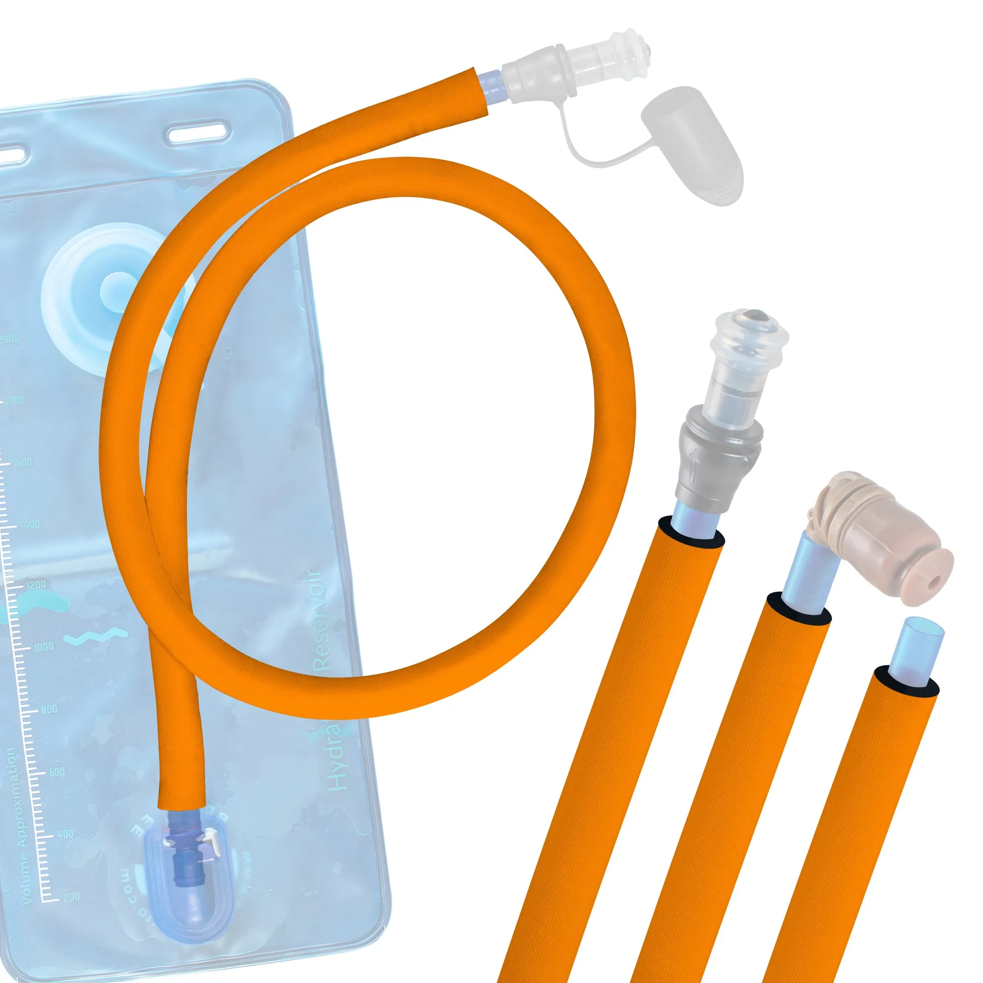 Fluorescent Orange Insulated Drink Tube Hose Cover