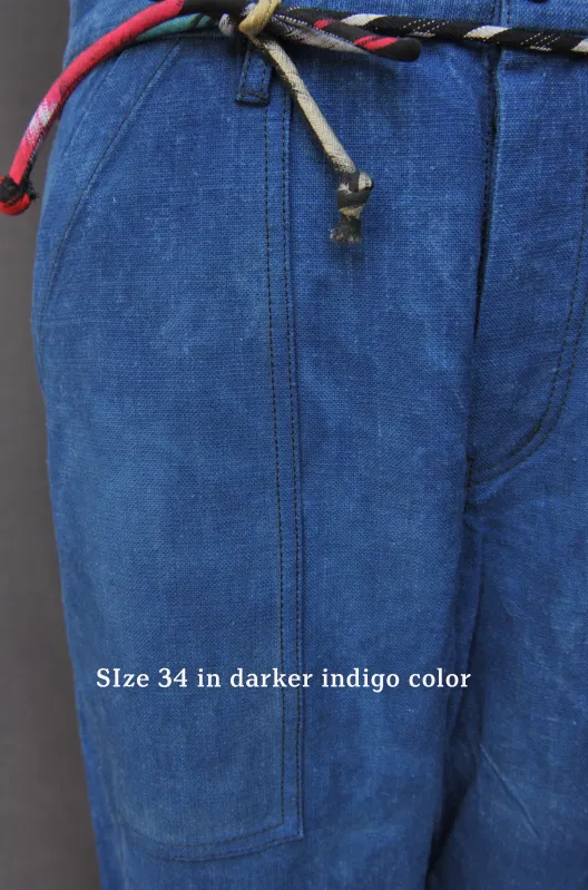 French Army Cargo Pants - Indigo - 32