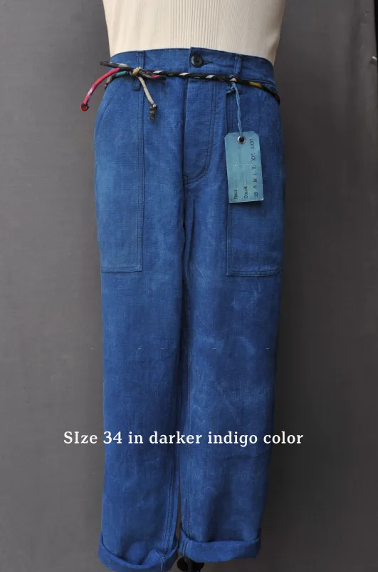 French Army Cargo Pants - Indigo - 32