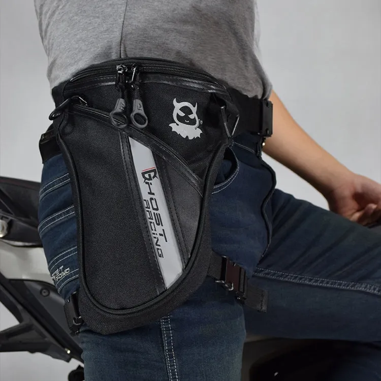 GHOST RACING GR-TB05 Motorcycle Leg Bag Knight Waist Bag Sports Outdoor Bag(Black)