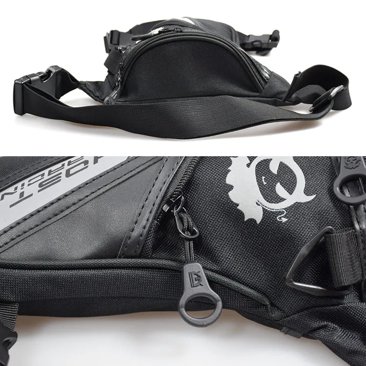 GHOST RACING GR-TB05 Motorcycle Leg Bag Knight Waist Bag Sports Outdoor Bag(Black)