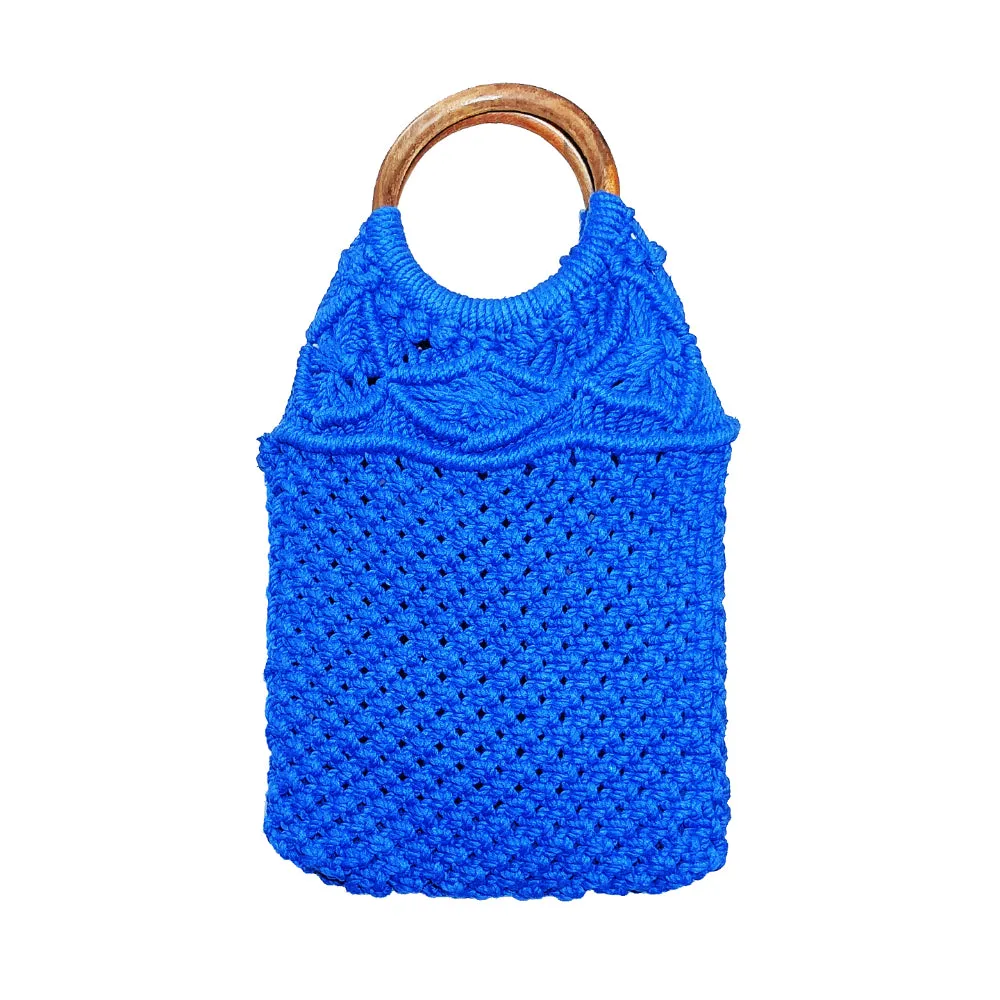 IMARS Macrame Bag Yellow For Women & Girls (Beach Bag) Made With Macrame Yarn