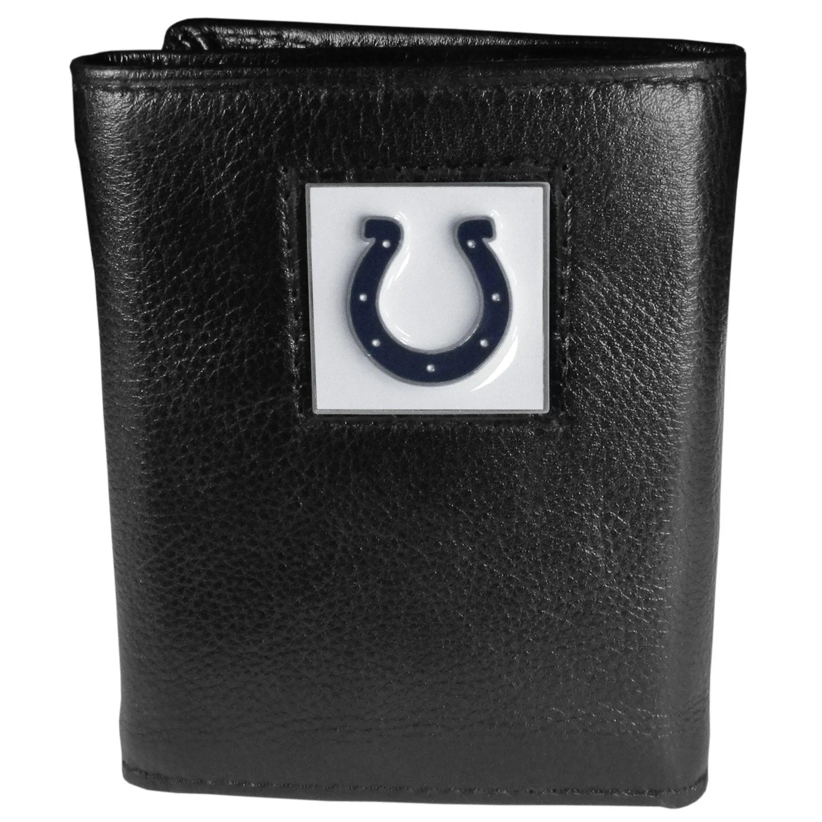 Indianapolis Colts Deluxe Leather Tri-fold Wallet Packaged in Gift Box