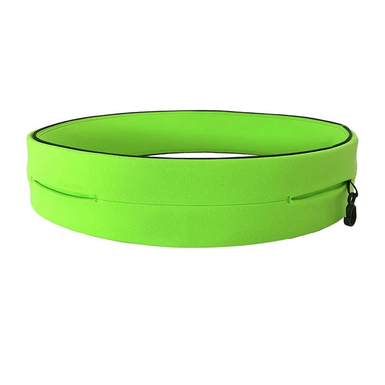 Invisible Running Waist Bag Outdoor Sport Mobile Phone Bag, Size: L(Fluorescent Green)