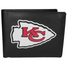 Kansas City Chiefs Leather Bi-fold Wallet, Large Logo