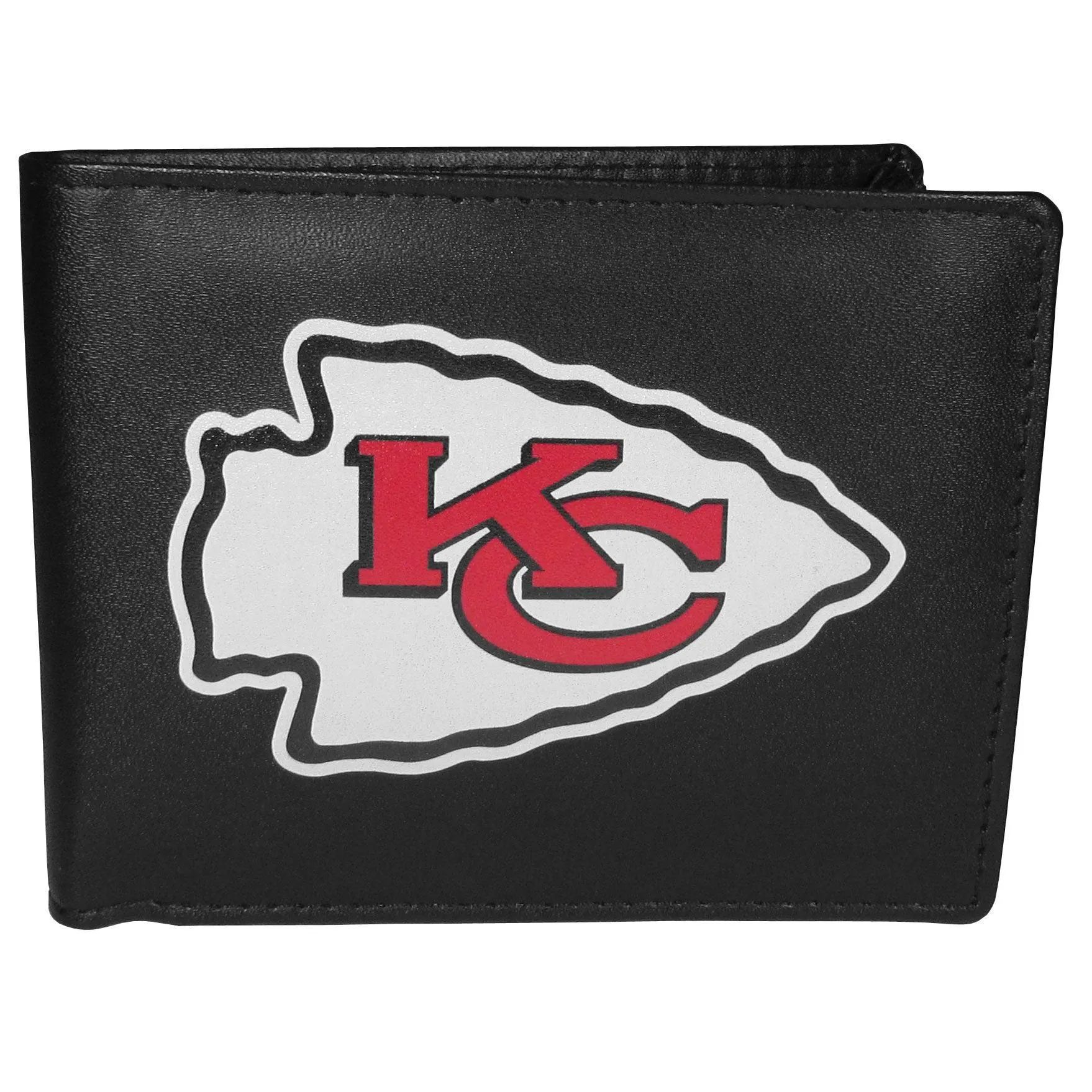 Kansas City Chiefs Leather Bi-fold Wallet, Large Logo