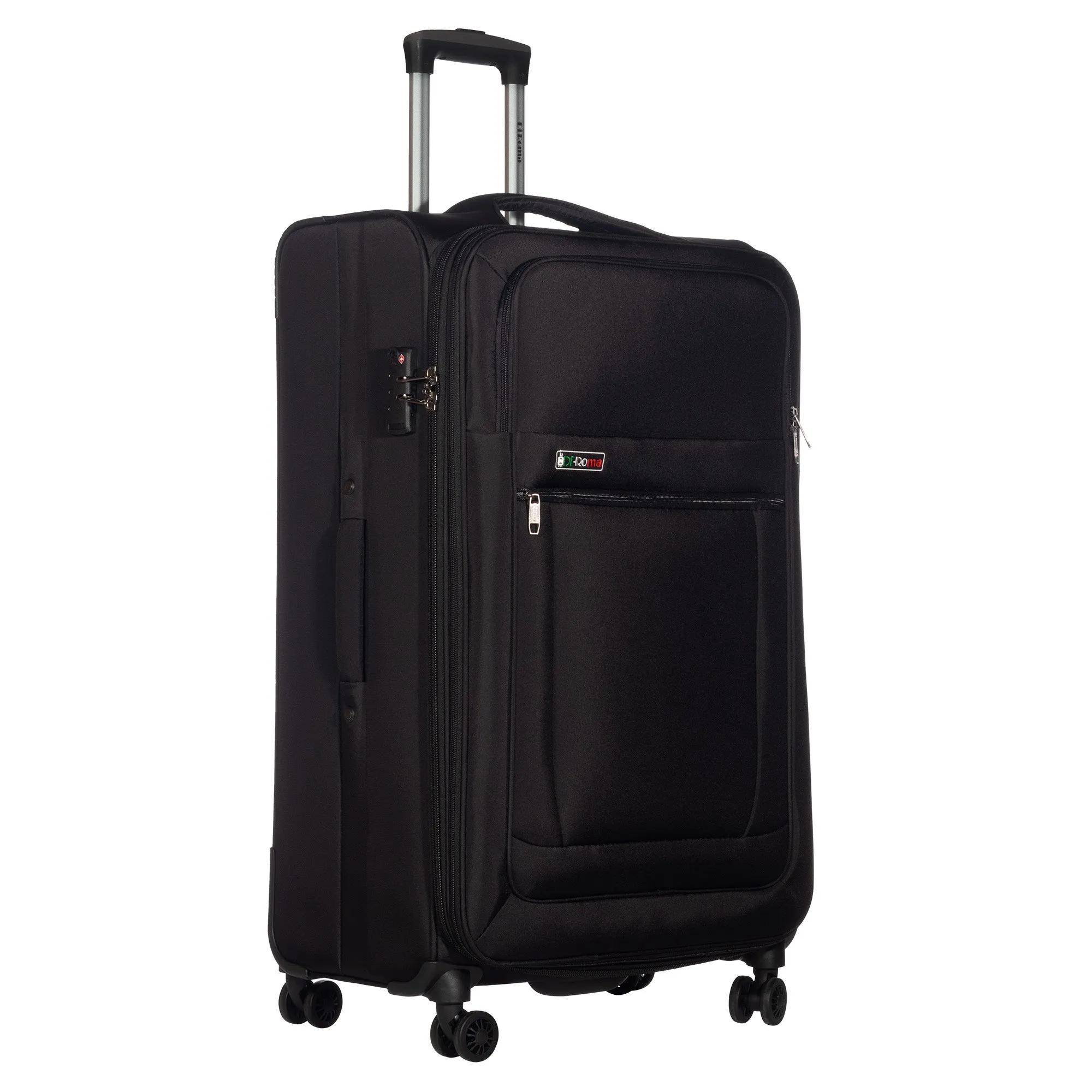 Luca Collection Black luggage (20/26/30") Suitcase