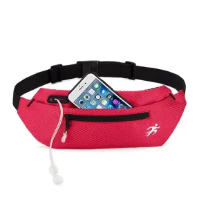 Marathon Exercise Gym Waist Bag Lightweight Waterproof Night Running Multifunctional Equipment Bag, Size: 8 inches(Red)