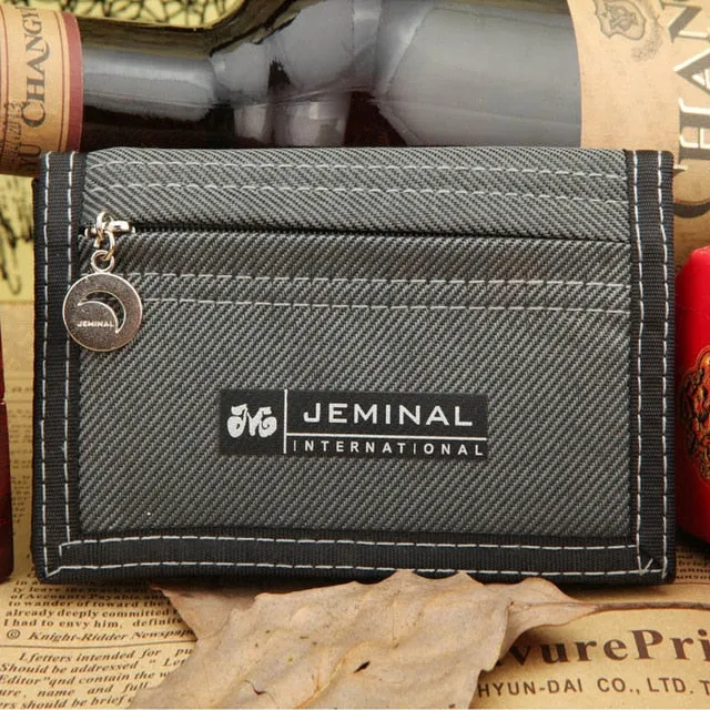 Men's Casual Style Canvas Wallet