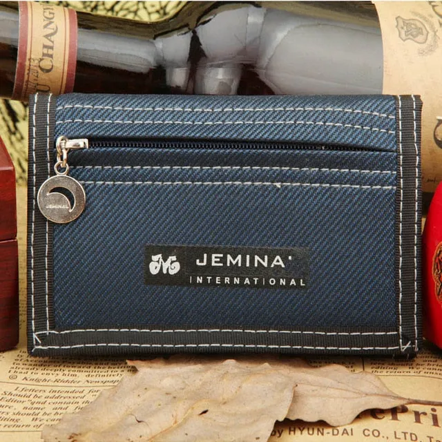 Men's Casual Style Canvas Wallet