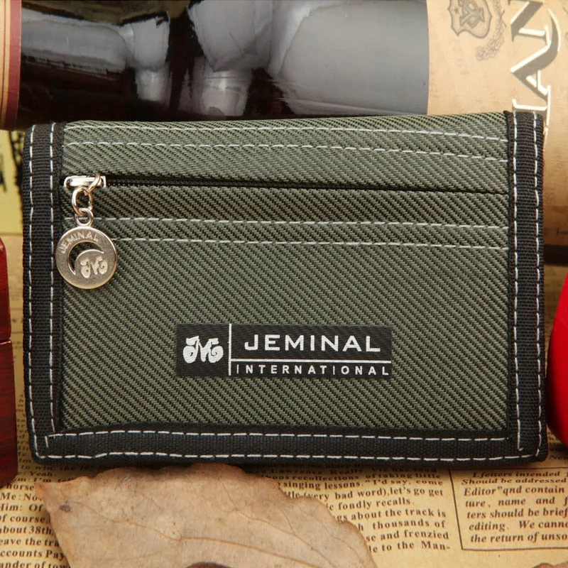 Men's Casual Style Canvas Wallet