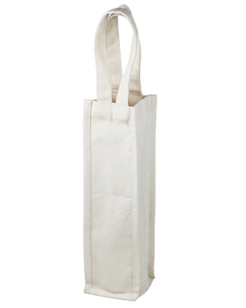 Natural White Canvas Wine Bag for Wedding Decorations