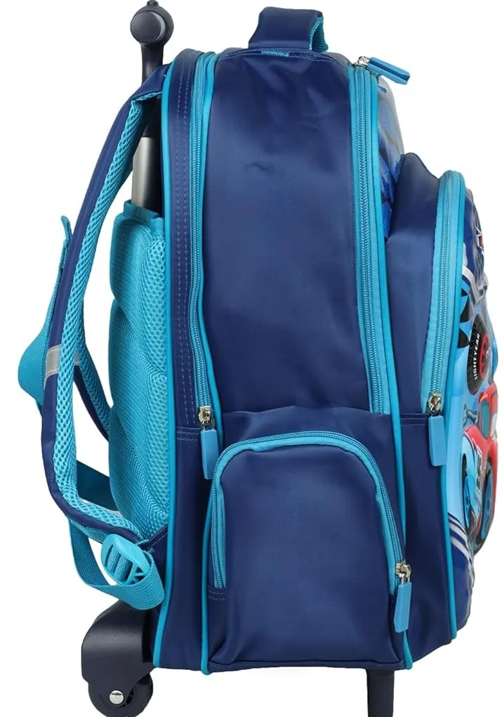 Novex Cars Backpack with Trolly  (Blue)