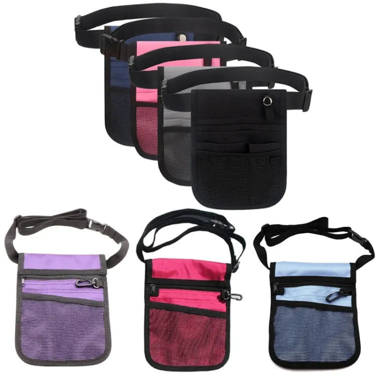 Nurse Bag Multifunctional Portable Tool Storage Waist Bag(Pink)