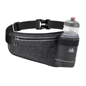 OUDU Outdoor Sports Water Bottle Waist Pack Multifunctional Running And Fitness Gear, Style: With Bottle(Hemp Black)