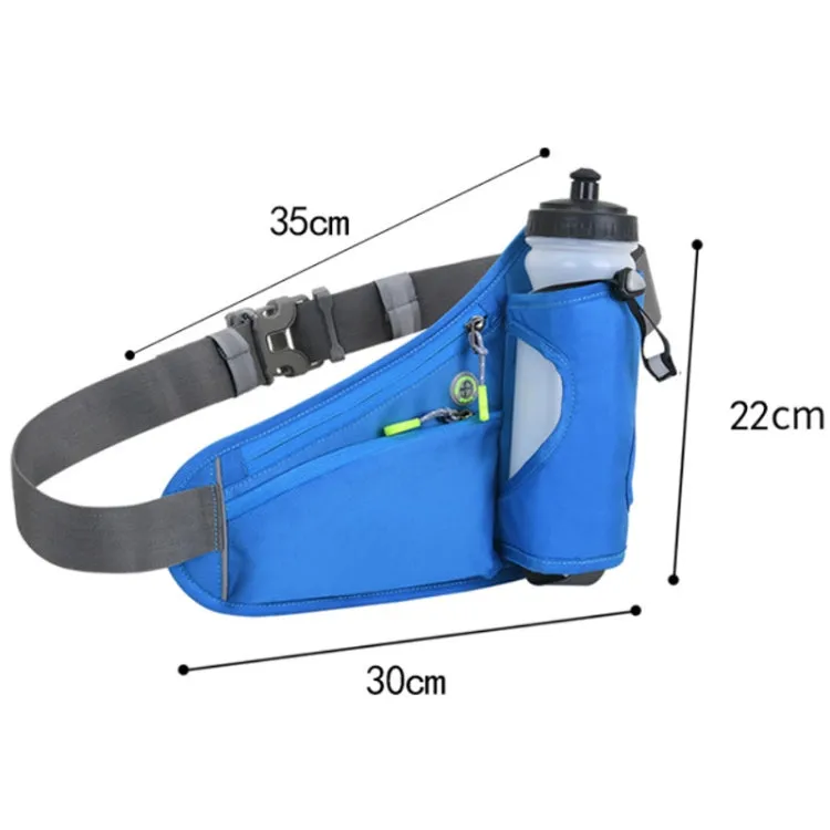 Outdoor Sports Mountaineering Water Bottle Waist Bag(Rose Red)