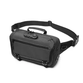 Ozuko 9257 Men Outdoor Sports Waist Bag Anti-Theft Shoulder Messenger Bag(Dark Gray)