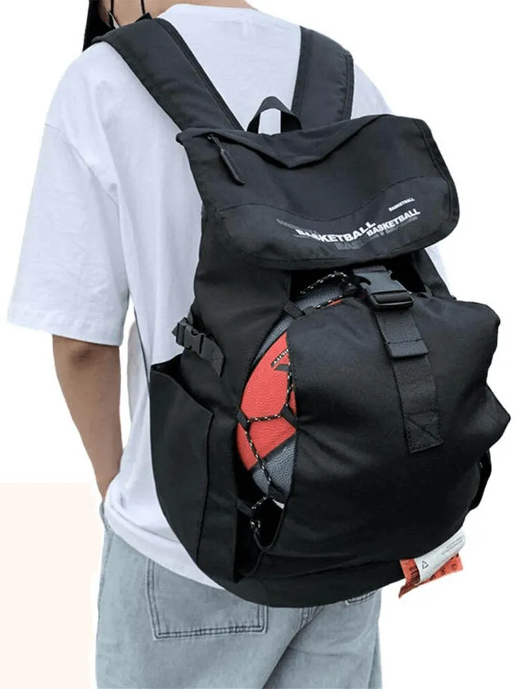 Portable Sports Basketball Bag with Ball Pocket / Outdoor Backpack - SF0844